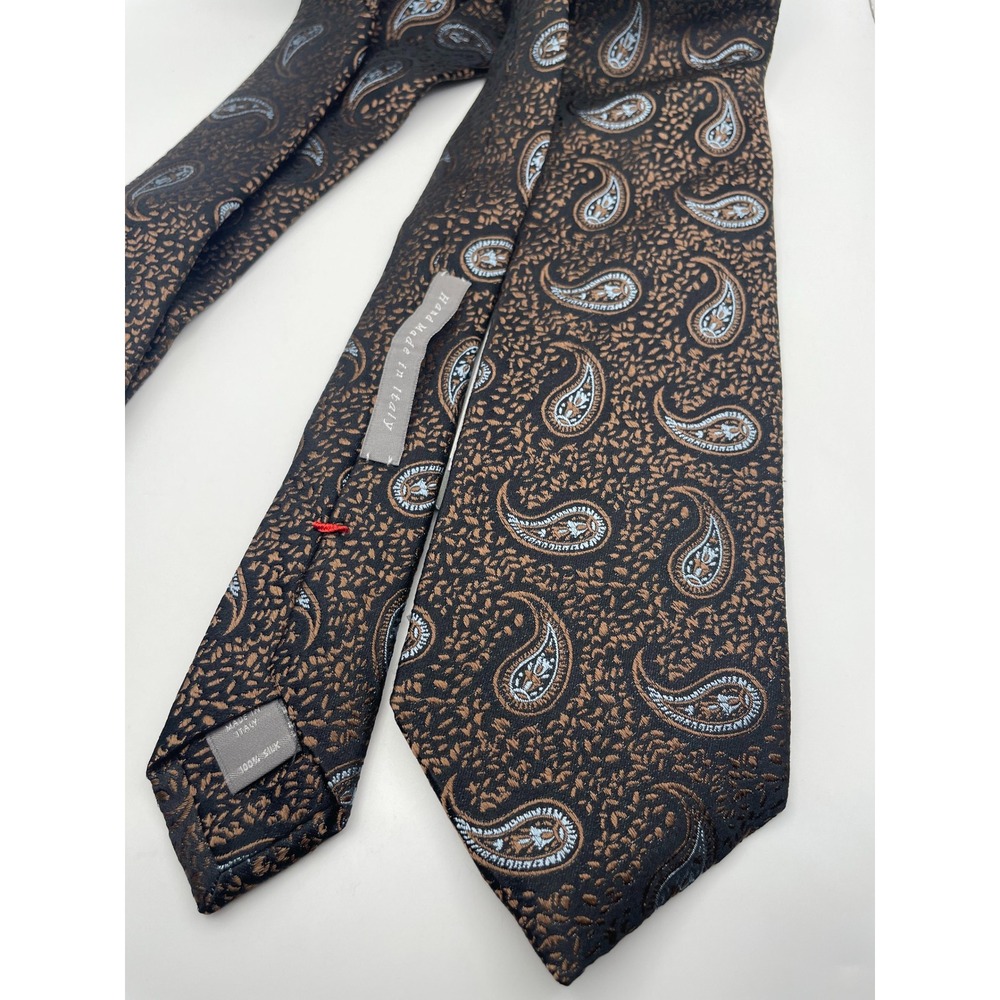 Daniel Cremieux Mantero Archives Silk Tie Made in Italy Bronze Paisley FT5TX930